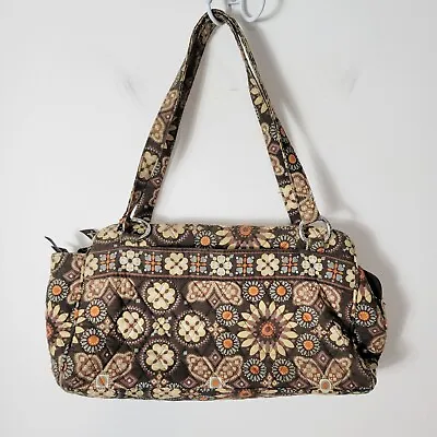 Vera Bradley Quilted Whitney Canyon Brown Pockets Straps Shoulder Bag Purse • $20.92