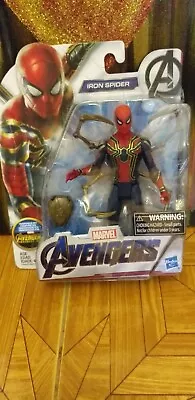 Marvel Spiderman Action Figure Iron Spider 6 Inch Hasbro • £14.99