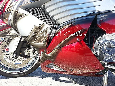 $49.59 • Buy 2008 Kawasaki Zx 14 Chrome Fairing & Nose Grills Screens Vents Mesh Grates