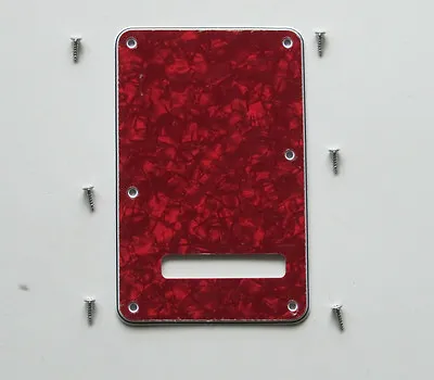 ST/Strat Style Guitar Back Plate Tremolo Trem Cover Red Pearl • $11.88