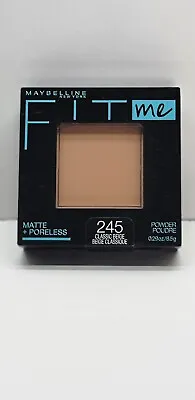 Maybelline Fit Me Matte + Poreless Pressed Powder Classic Beige 245 New Sealed • $6.89