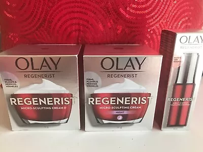 $30 • Buy Olay Regenerist Micro Sculpting Cream & Night Cream And Miracle Boost