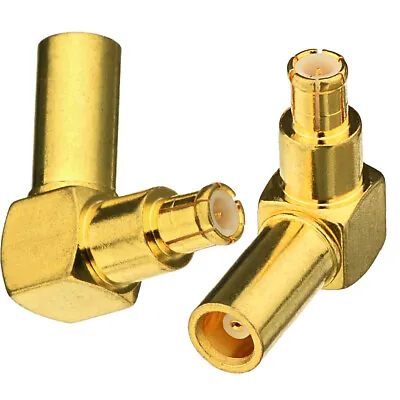 MCX Female To MCX Male Right Angle RF Coaxial Connector Adapter 2-pack • $9.19