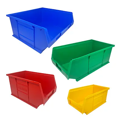 Plastic Parts Lin Bins Component Storage Boxes Workshop Picking Bin Wall Rack • £163.99