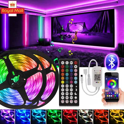 £15.25 • Buy LED Strip Lights 1-20M 5050 RGB Colour Changing Tape Cabinet Kitchen TV Lighting