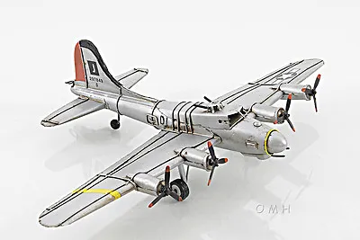 B-17 Flying Fortress Bomber Metal Desk Model 12  WWII Airplane Office Decor New • $76.99