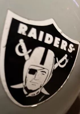 Oakland Raiders Plastic Helmet 6x6x5 In. Tudor Games 1983 • $13.50