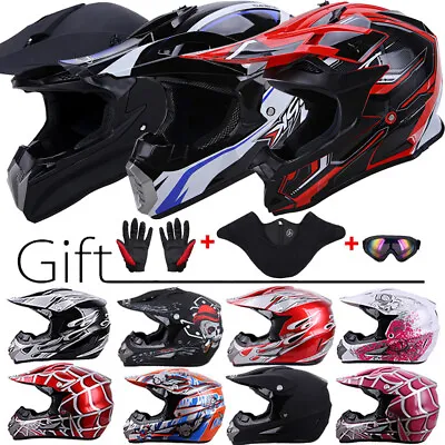 DOT Adult Youth Motocross Helmet Motorcross ATV MX BMX Dirt Bike Racing Off Road • $44.64