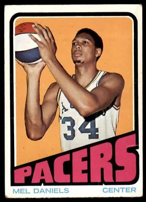 1972-73 Topps Basketball Mel Daniels (A) Indiana Pacers #200 • $6