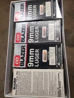 11 9mm EMPTY CCI Blazer Cartridge Boxes • $10