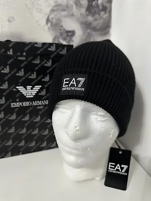 Emporio Armani EA7 Genuine Mens Mountain Beanie Hat Brand New RRP £54.99. • £44.99