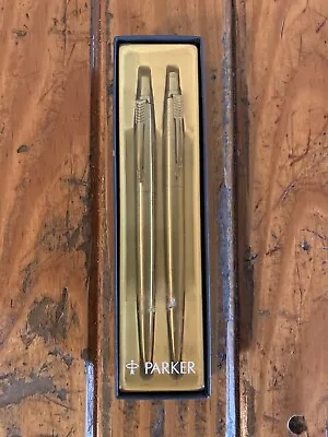 Vintage Parker Jotter Ball Point Pen & Pencil Arrow Clips Set • $19.99