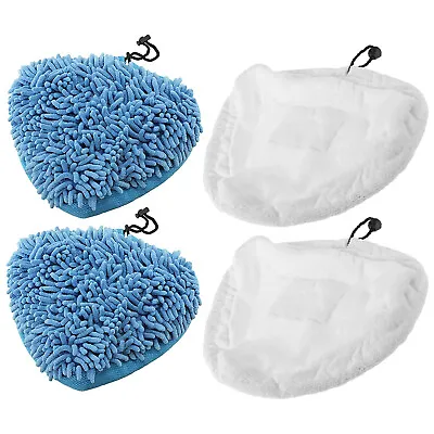 UNIVERSAL Steam Mop Pads Cloths Cleaner Cover Pad Cloth Microfibre Coral • £10.49