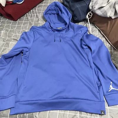 Nike Air Jordan 360 Fleece Therma-FIT Hoodie Hoody Blue Men’s Medium • $18