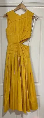AJE Maxi Dresd Size 4 Yellow Cut Out Side • $120