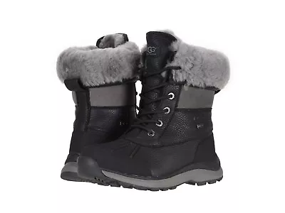 Women's Shoes UGG ADIRONDACK III Leather/Suede Winter Boots 1095141 Black  • $153