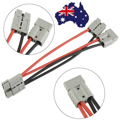 $12.45 • Buy 50Amp Anderson Style Plug Double Connector Y Adapter 6mm Automotive Solar Cable