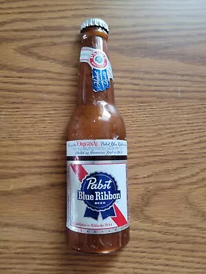 (VTG) 1960s Pabst Beer Sign Part Half Plastic 7oz Bottle Replacement Sign Part • $29.99