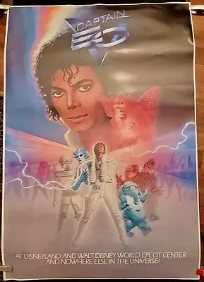 Vintage Epcot Center Michael Jackson Captain EO Poster Disneyland Promo • $49