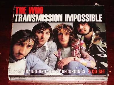 The Who: Transmission Impossible Classic Radio Broadcast Recordings 3 CD Set NEW • $19.95