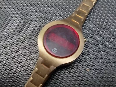 Timeband By Fairchild Red Digital LED Watch 70's UNTESTED AS IS PARTS REPAIR • $49.99