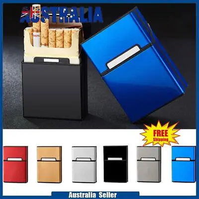 Aluminum Cigarette Box Case Cigarette Cigar Protective Cover Hard Storage Pocket • $10.92