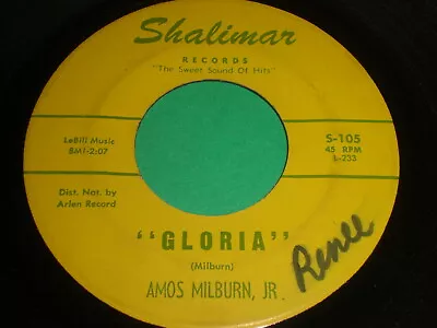 Amos Milburn JR - Gloria / Look At A Fool 45 - Soul R&B • $6.99