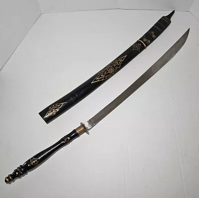 Vintage Dah/daab Thai/Vietnam Sword With Sheath (Sheath Missing Ties)  • $126.65