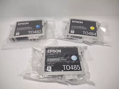 3 Genuine Epson 48 Ink T0482 T0484 T0485 New In Packages • $24.95