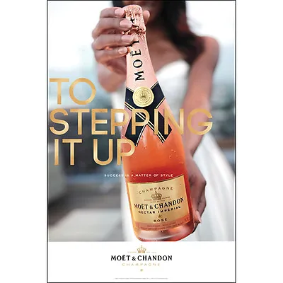 Moet Nectar Rose  Stepping It Up'  Poster 24 By 36 • $18