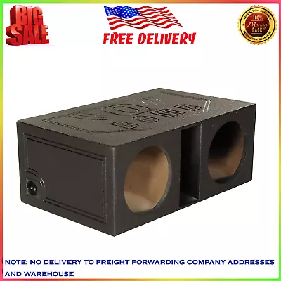 QPower QBOMB12VL 12  Dual Vented Ported Car Subwoofer Sub Box Enclosure • $151.90