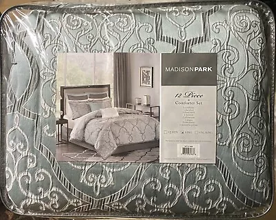 Madison Park Lavigne King Comforter Set In Blue. New In Bag. • $189.99