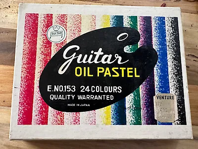 Vintage Guitar Oil Pastels E No. 153 Special Oil Pastel  24 Colours Japan W/box • $10