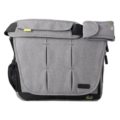 John Lewis BabaBing! City Deluxe Baby Changing Bag Grey &Black 3 In 1 VGO • £35.99