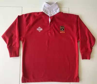 Munster Rugby Cotton Oxford Shirt - Child Size 8 - In Great Condition • £55