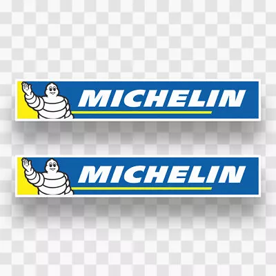 2x MICHELIN Sticker Vinyl Decal Car Truck Window Wall Bike Motorcycle Moto GP • $6.99