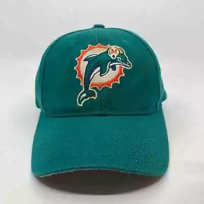 Vintage Miami Dolphins Hat Logo 7 Adjustable Strap Wool Blend Distressed • $9.99