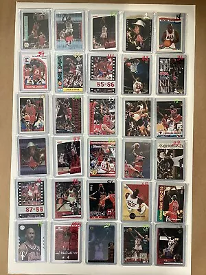 30 Cards ALL MICHAEL JORDAN NBA Huge 1990’s Card Lot 3 - Chicago Bulls Nice Mix! • $28