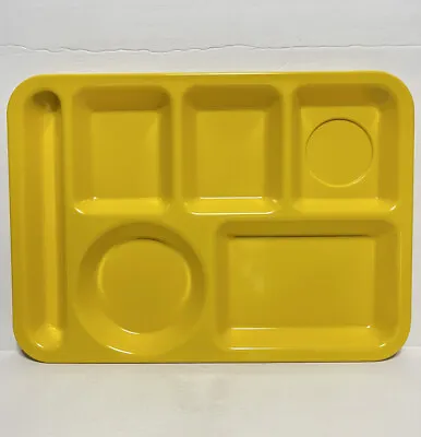 Texas Ware 146 Melmac Bright Yellow Lunch Cafeteria Divided Serving Tray 10 X14  • $4.96