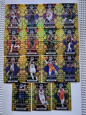 2022-23 Mosaic Basketball Reactive Yellow Prizm LOT (15) - Excellent Condition • $5.99