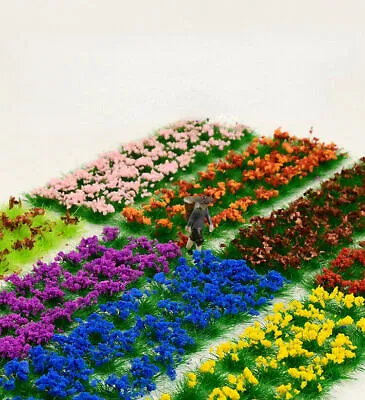 HO / O Scale Miniature Garden Plants Flowers Bushes Model Railway 1:87 Dollhouse • $8.99