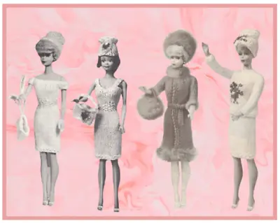 £2.30 • Buy KNITTING PATTERN Barbie Fashion Doll Clothes 50s Dress Ken Teenage Sindy Outfits