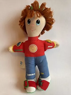 1988 Playskool Dapper Dan Button Zip Doll Learn Tie Buckle Button USA Vintage • $7.99