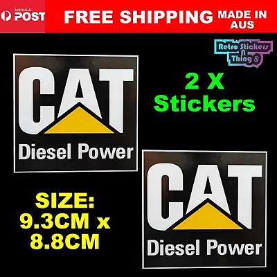 2x CATERPILLAR  CAT Stickers Tool Box Man Cave Bar Shed Truck Car Decals • $7.45