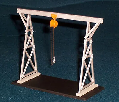 CHAIN HOIST & A FRAME O On30 Model Railroad Machine Shop Unptd Pewter KIT CRO54 • $11.95