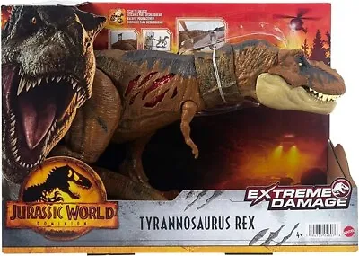 Jurassic World Dominion Extreme Damage T- Rex Dinosaur Toy • £24.99