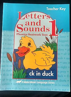 A Beka Letters And Sounds 1 Teacher Key • $6