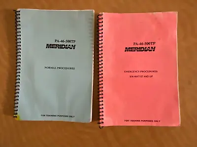 Meridian PA-46-500TP Normal & Emergency Procedures Manuals • $100