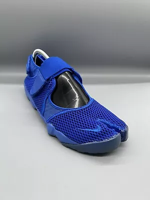 Nike Air Rift BR Racer Triple Blue Ninja Split Toe Shoes UK  10 Rare 847609-400 • £99.99