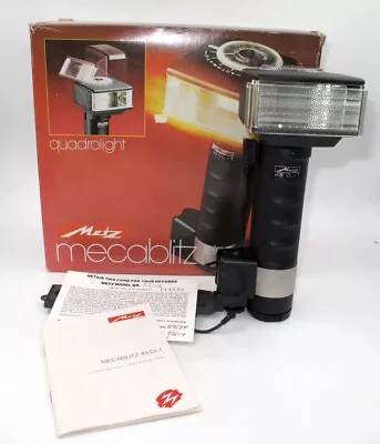 *in Box* Metz 45 Cl-1 Electronic Flash W/ Manual Wa Adpt Pc Cable-great Cond • $29.99